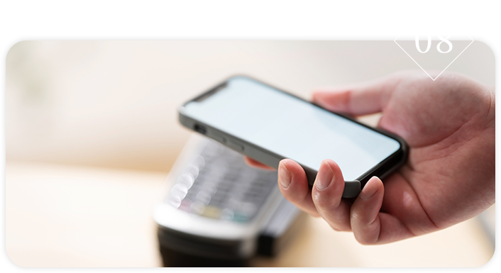 カード・アプリ決済に対応 オンライン決済も可能